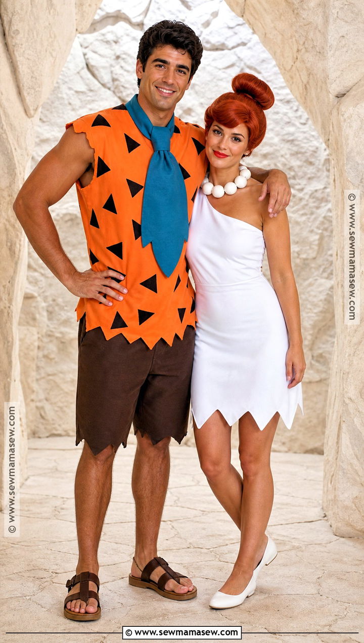 Fred And Wilma Flintstone Couple Costume - 35 matching couple costumes
