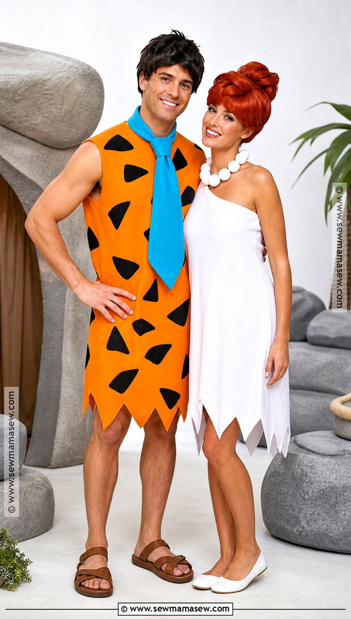 Fred And Wilma Flintstone Couples Costume - 35 fun couples costumes