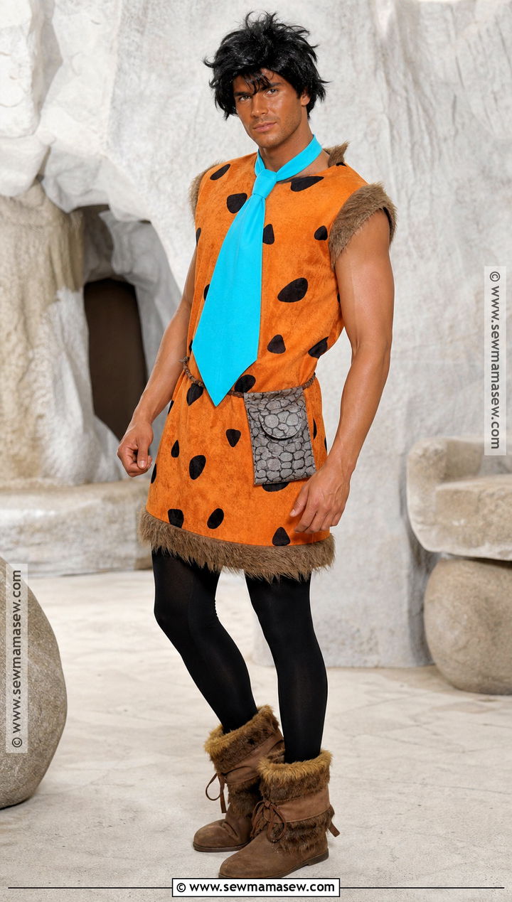 Fred Flintstone Costume With Faux Fur Details - 30 Fred Costume Ideas