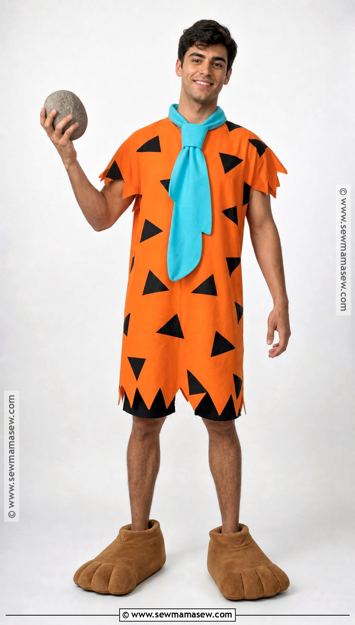 Fred Flintstone Costume With Stone Age Feet - 30 Fred Costume Ideas