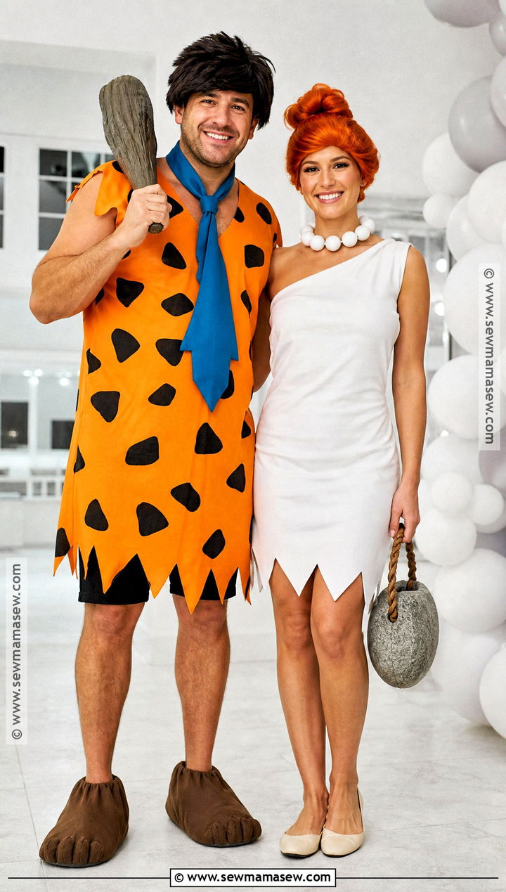 Fred Flintstone Couple Costume With Wilma - 30 Fred Costume Ideas