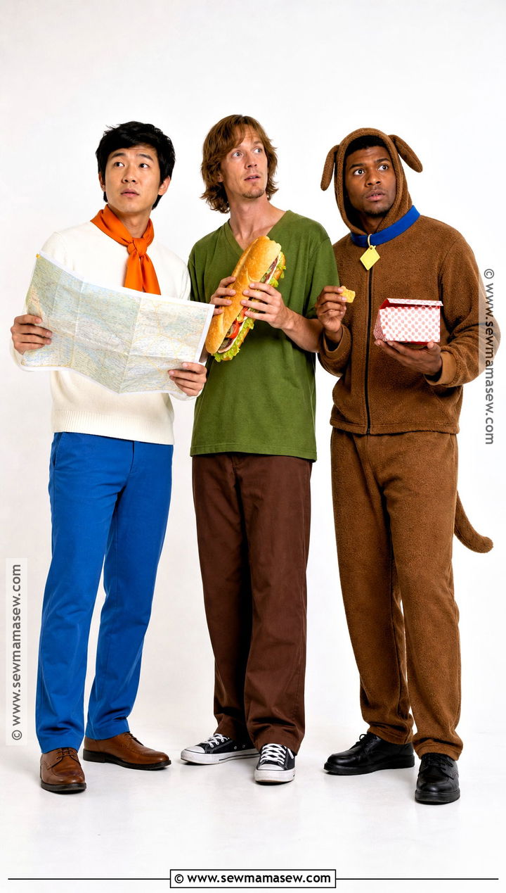 Fred Shaggy And Scooby Trio Costume - 30 Trio Halloween Costumes for Men