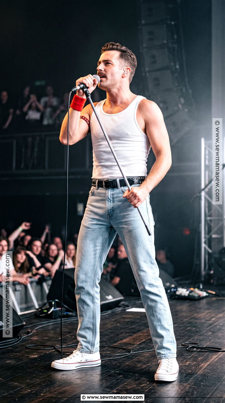 Freddie Mercury Live Aid Costume - 30 singer halloween costumes