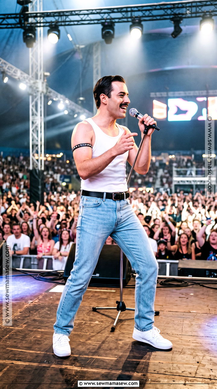Freddie Mercury Live Aid Costume - 30 singers costumes ideas