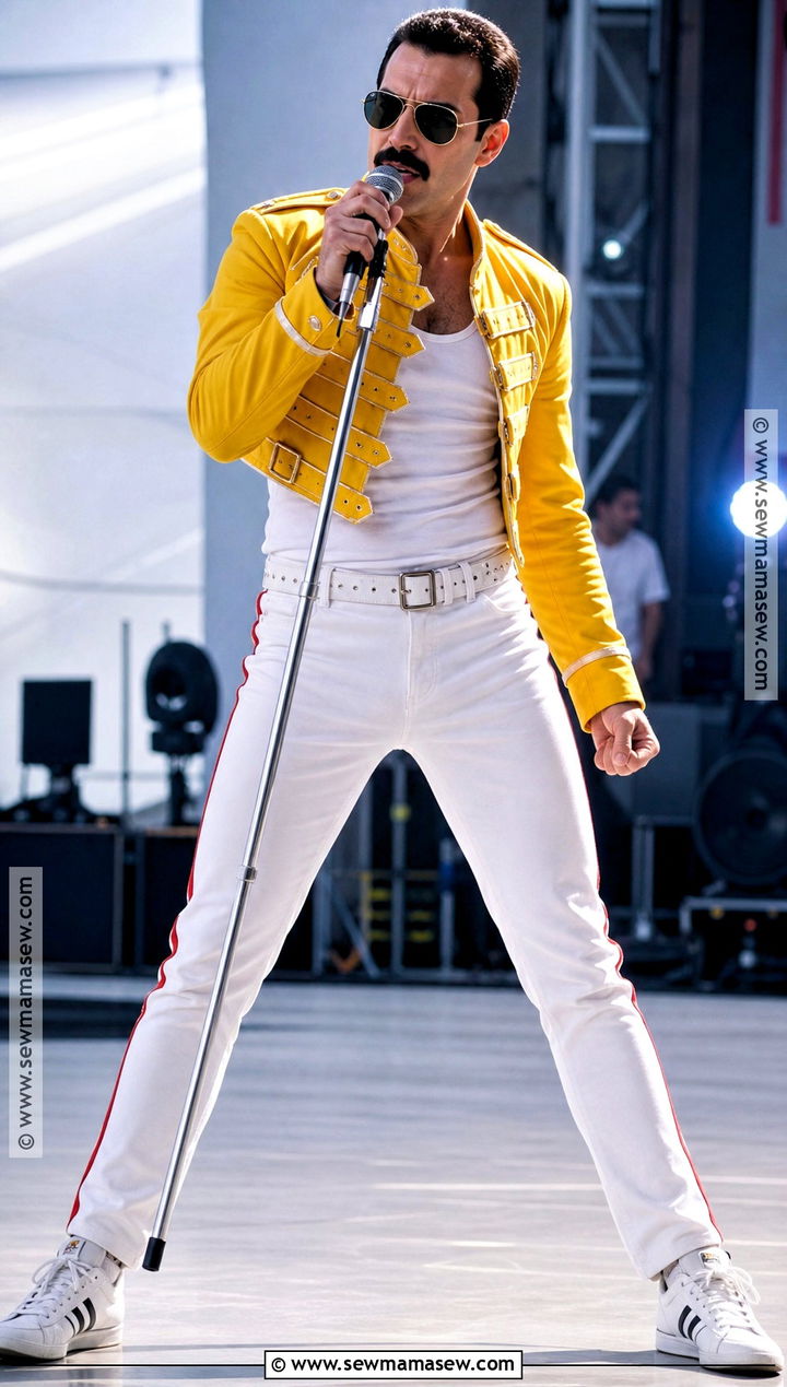 Freddie Mercury Yellow Jacket Costume - 30 iconic singers costumes