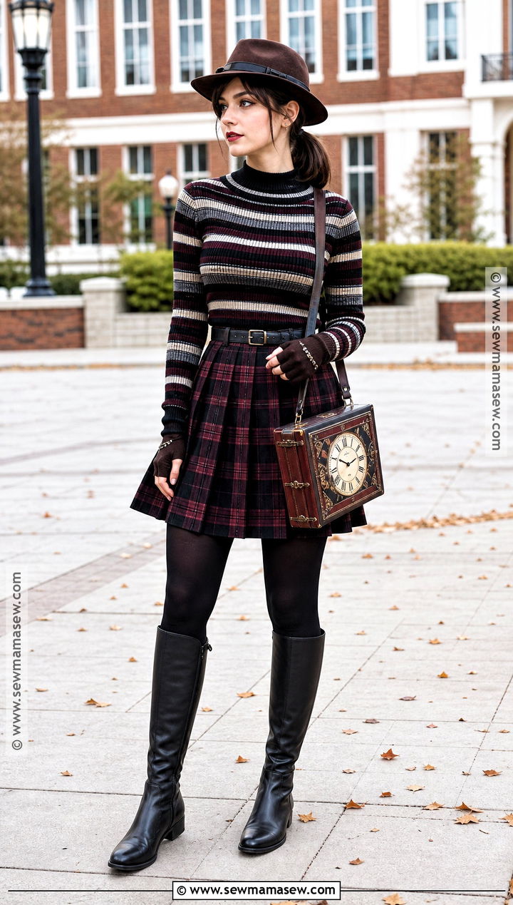 Freddy Krueger Plaid Skirt Costume With Tights - 40 freddy krueger costume ideas for women