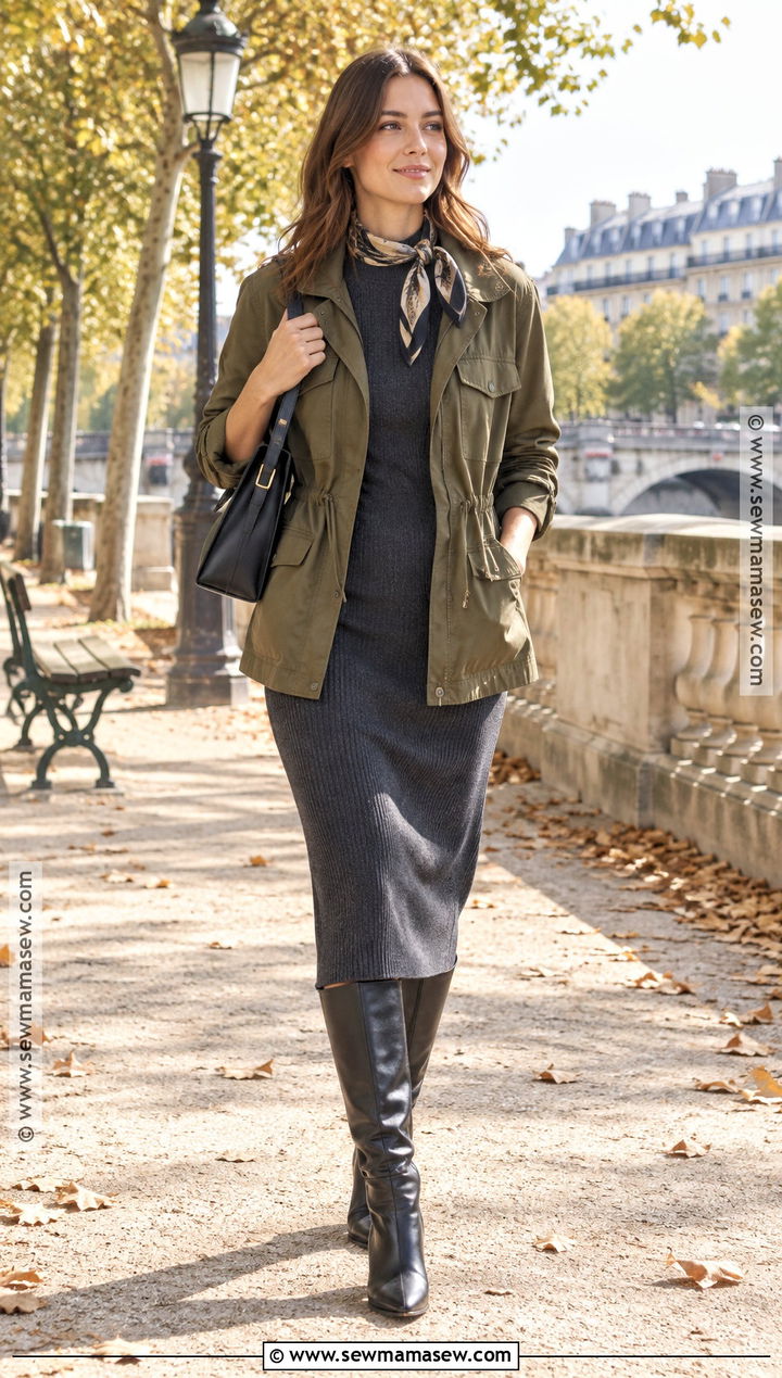 French Girl Utility Jacket Outfit - 15 french girl fall style ideas 2026
