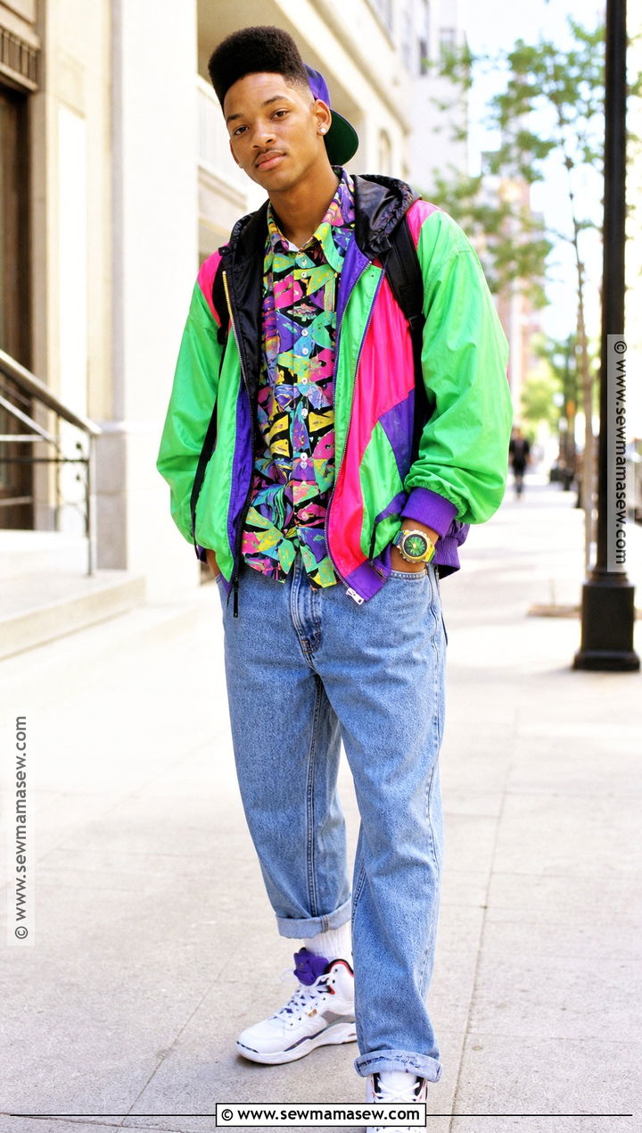Fresh Prince Costume With Colorful Windbreaker - 30 tv show halloween costumes