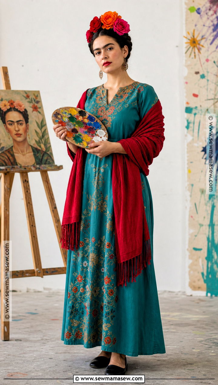 Frida Artist Cameo Costume - 30 coco halloween costume ideas