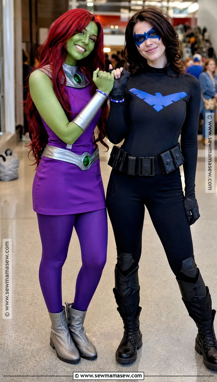 Friend Duo Starfire And Nightwing Costume - 35 starfire and nightwing costume ideas