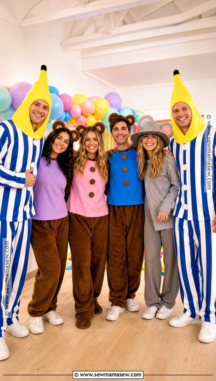 Friend Group Bananas In Pajamas Costume - 30 bananas in pajamas costume