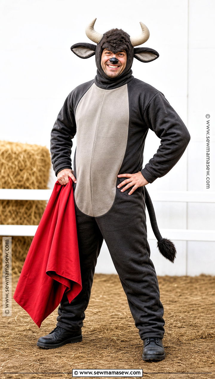 Friendly Bull Costume - 30 farm animal costumes