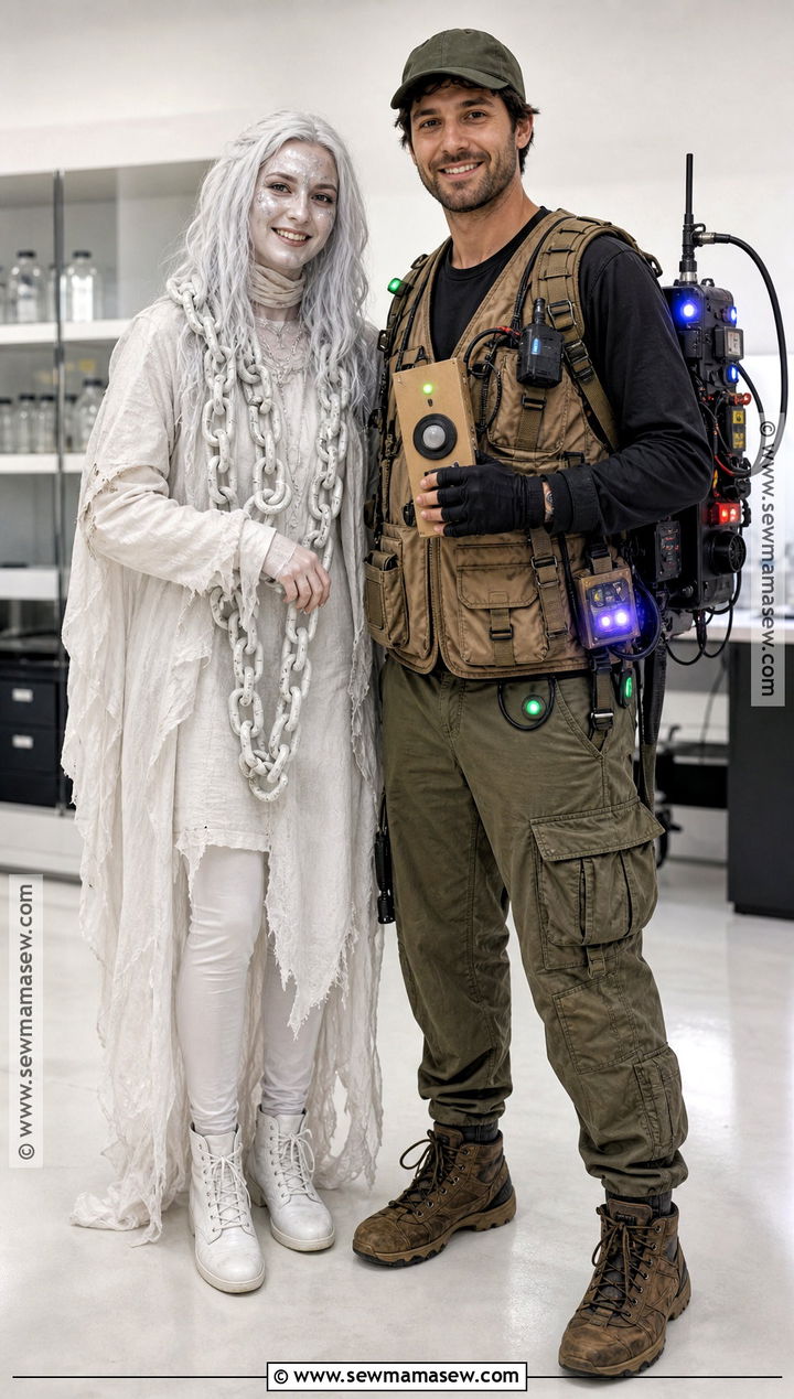 Friendly Ghost And Ghost Hunter Couple Costume - 30 unique couple costumes