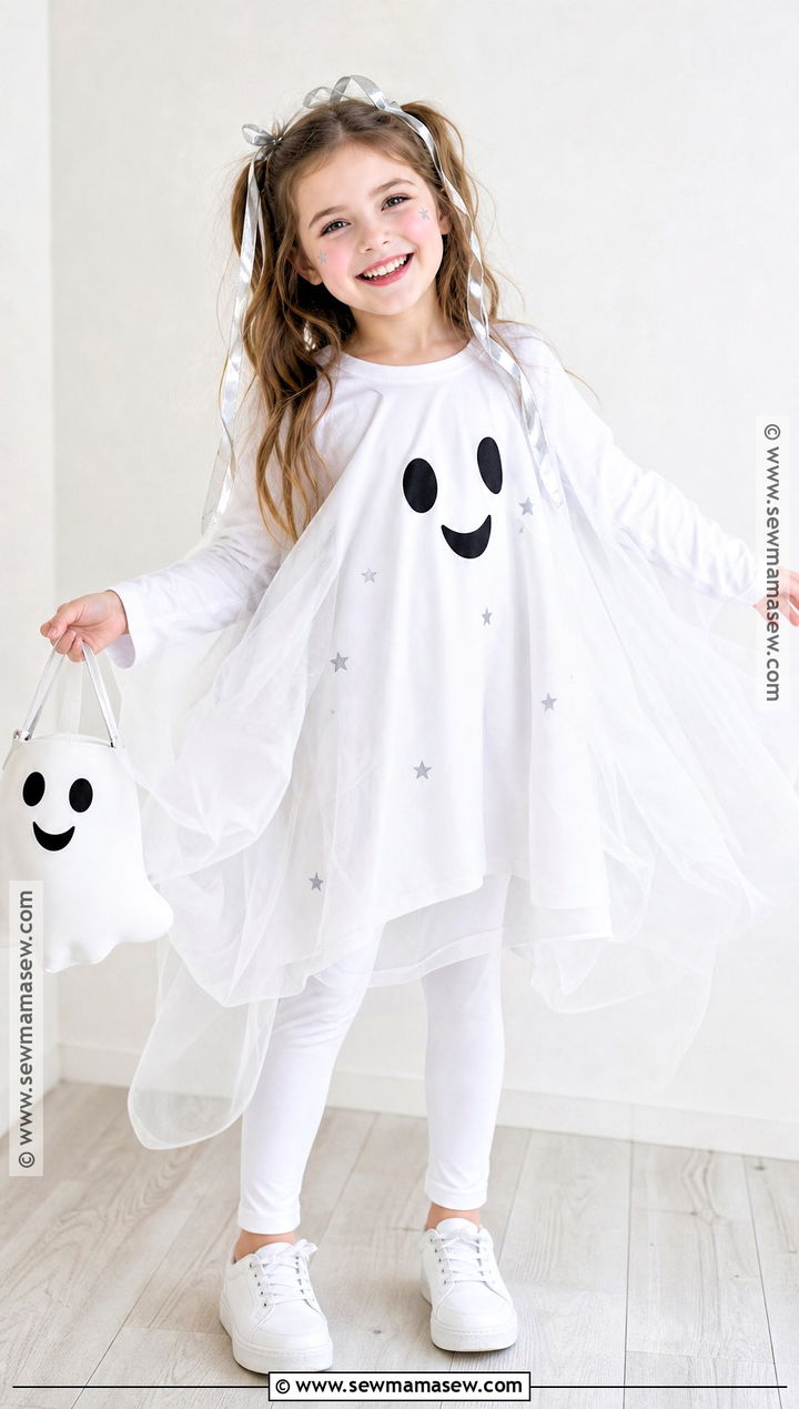 Friendly Ghost Costume For Girls - 30 girl halloween costumes for kids
