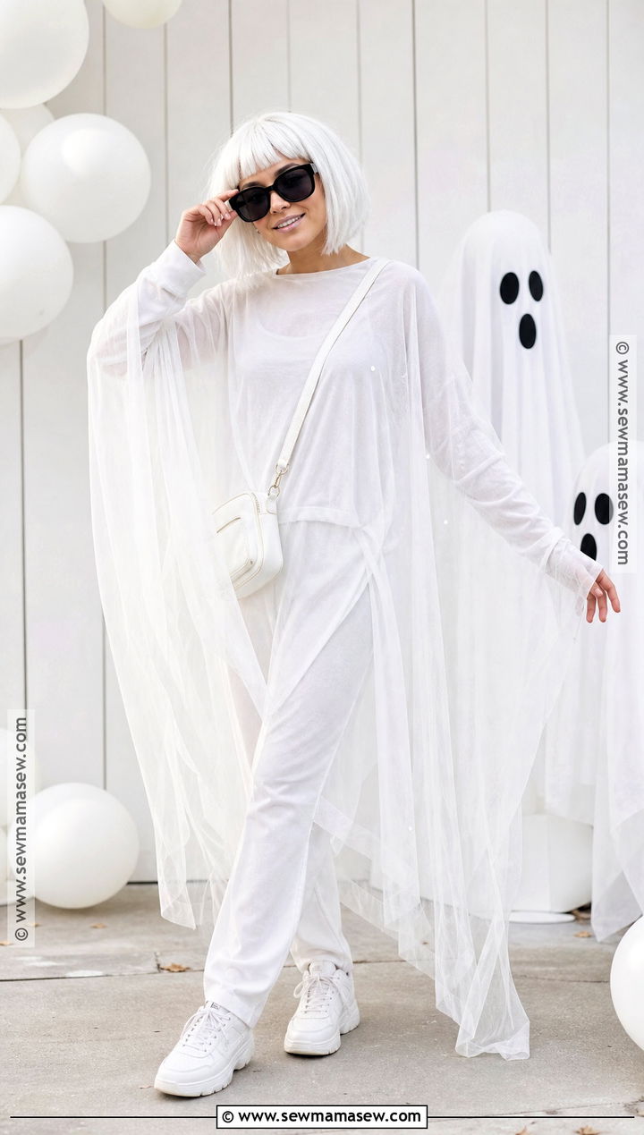 Friendly Ghost Costume With Sunglasses - 30 Halloween Dress Up Ideas