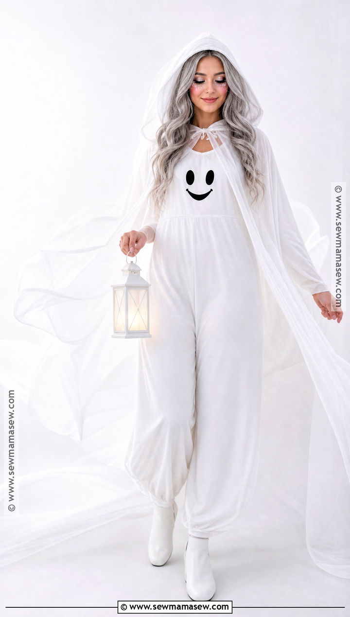 Friendly Ghost Costume With White Cape - 30 Trending Halloween Costumes