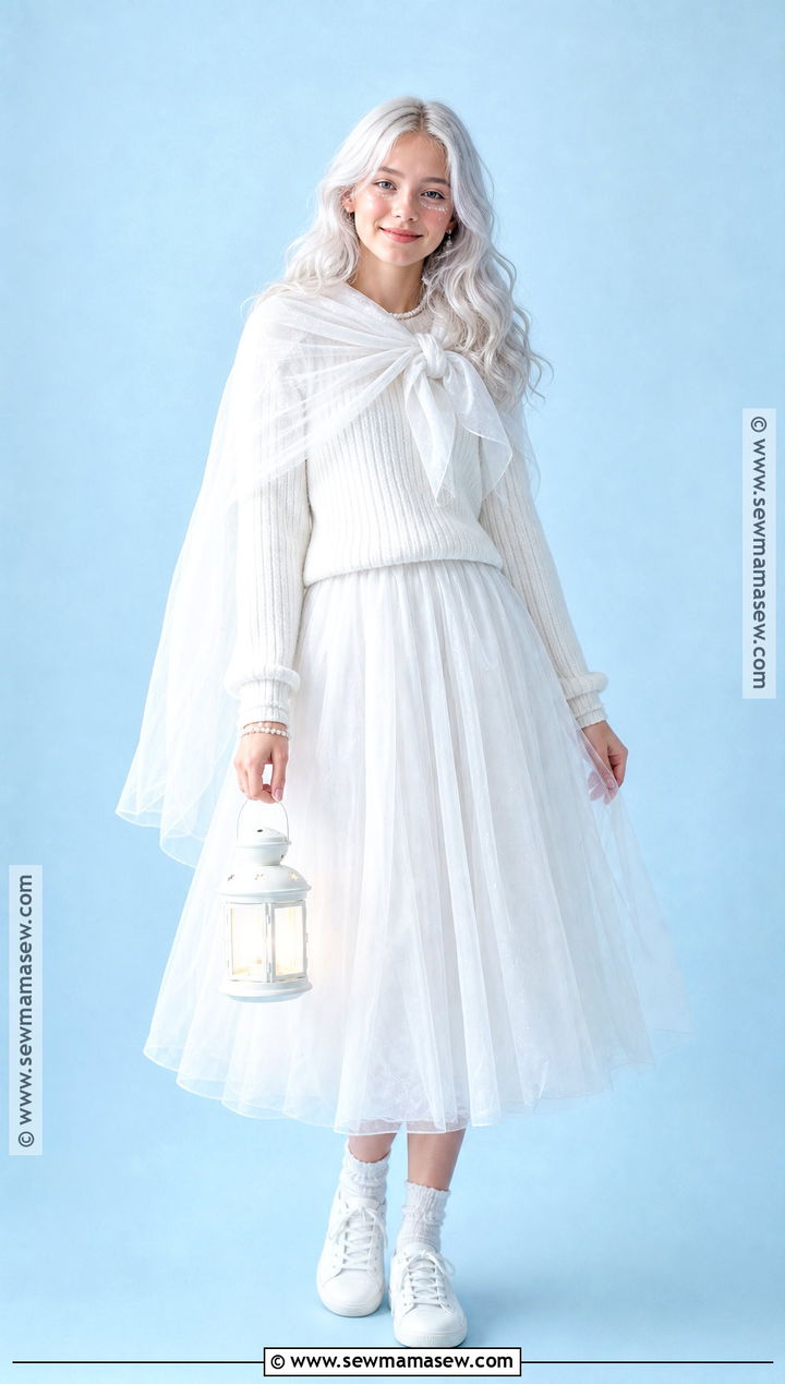 Friendly Ghost Costume With White Layers - 30 teen costumes