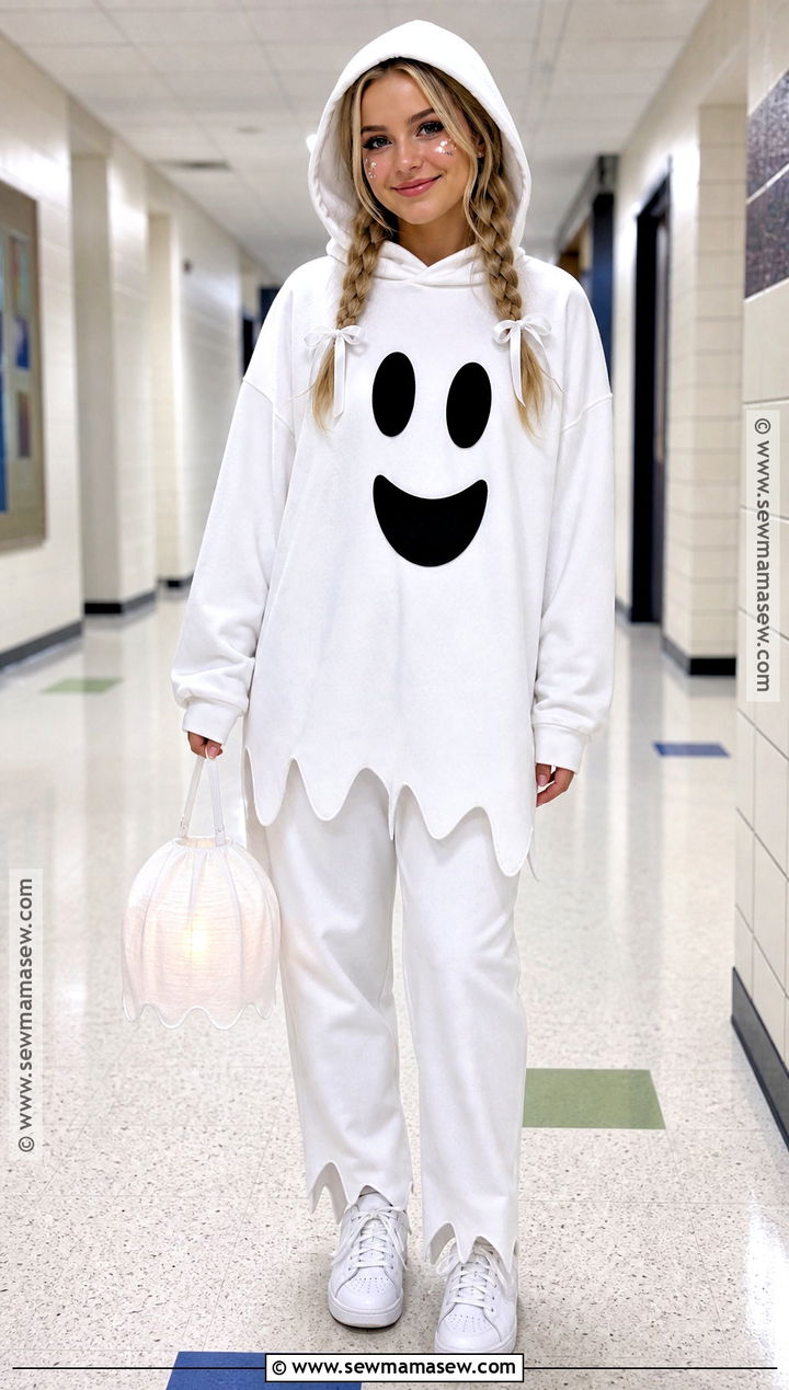 Friendly Ghost Costume - 30 Easy Halloween Costumes For School
