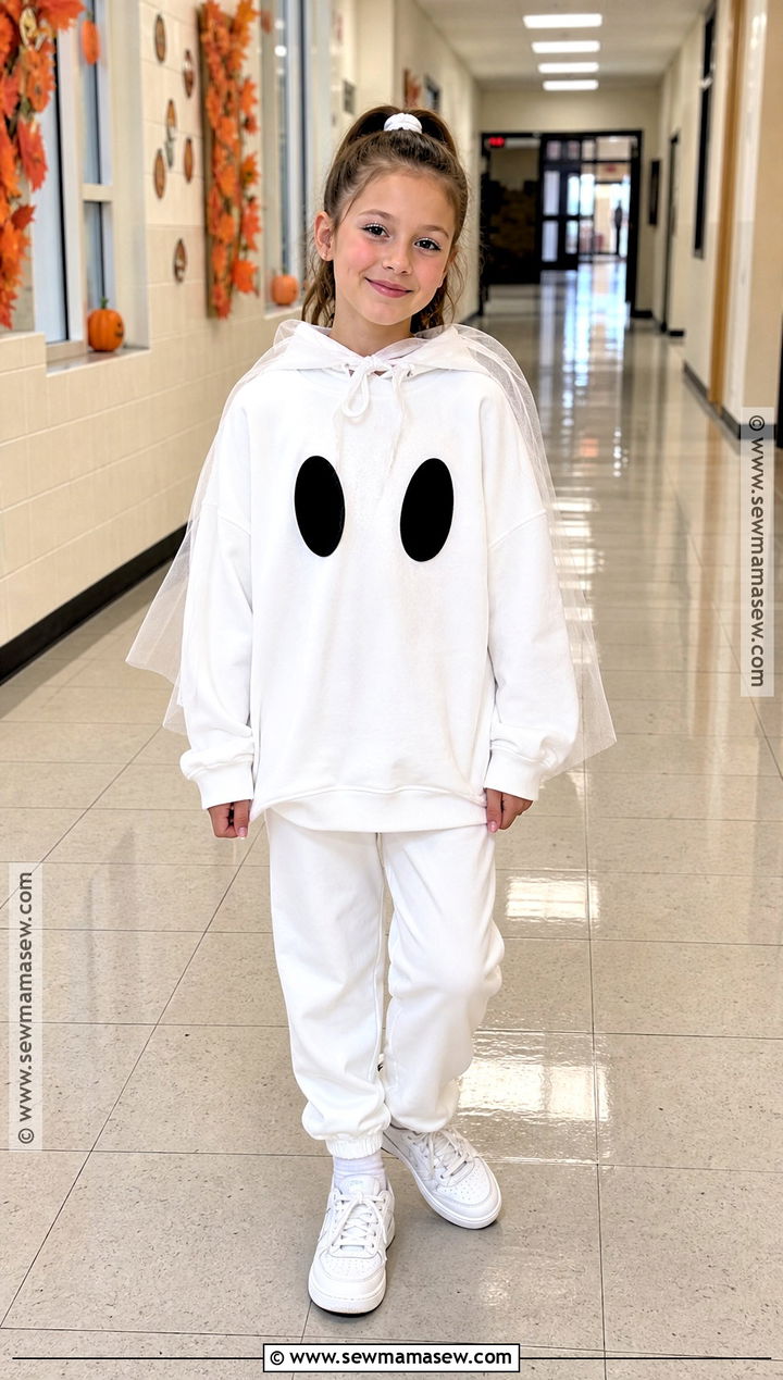 Friendly Ghost School Costume - 35 school appropriate halloween costumes
