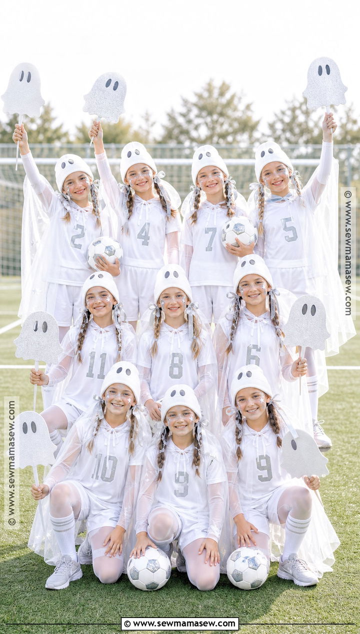 Friendly Ghost Soccer Team Costume - 30 Soccer Team Halloween Costumes