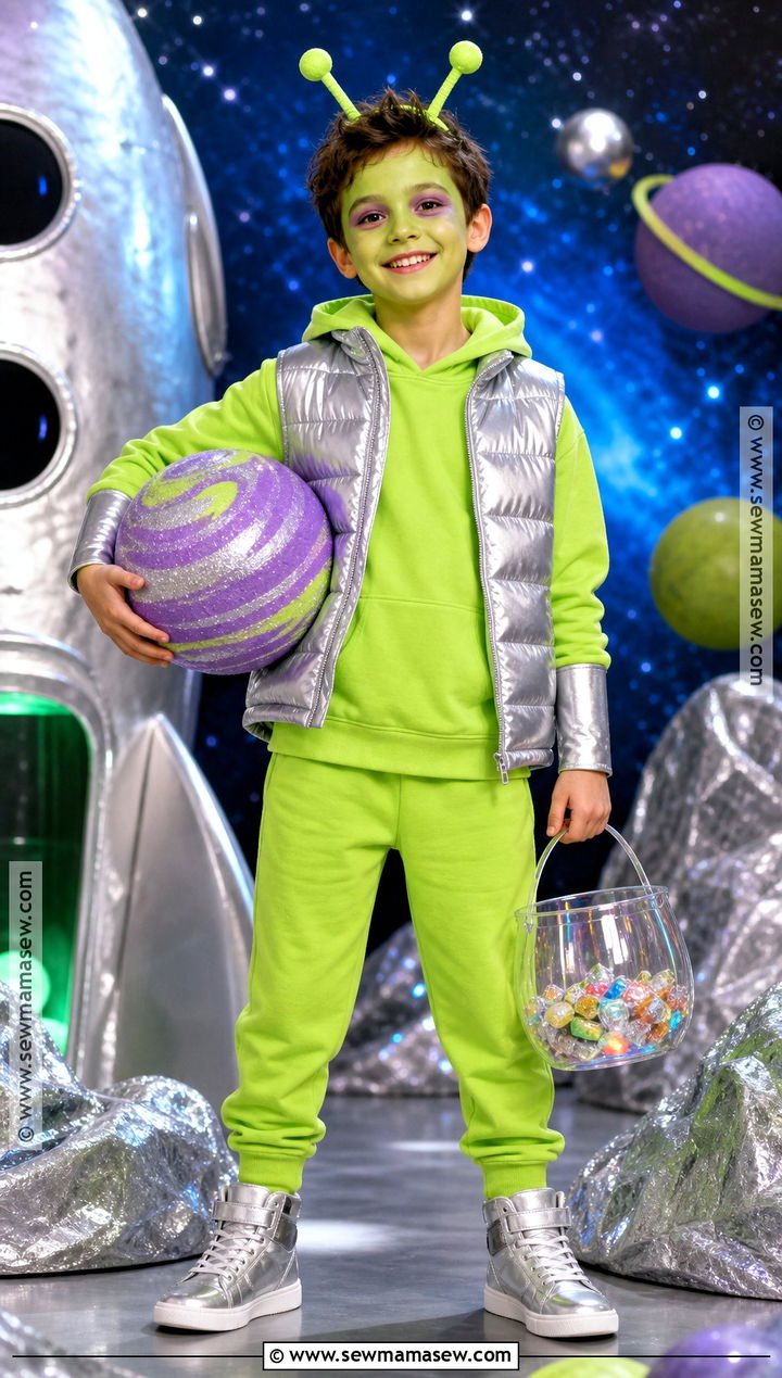 Friendly Green Alien Costume - 40 halloween costumes for boys