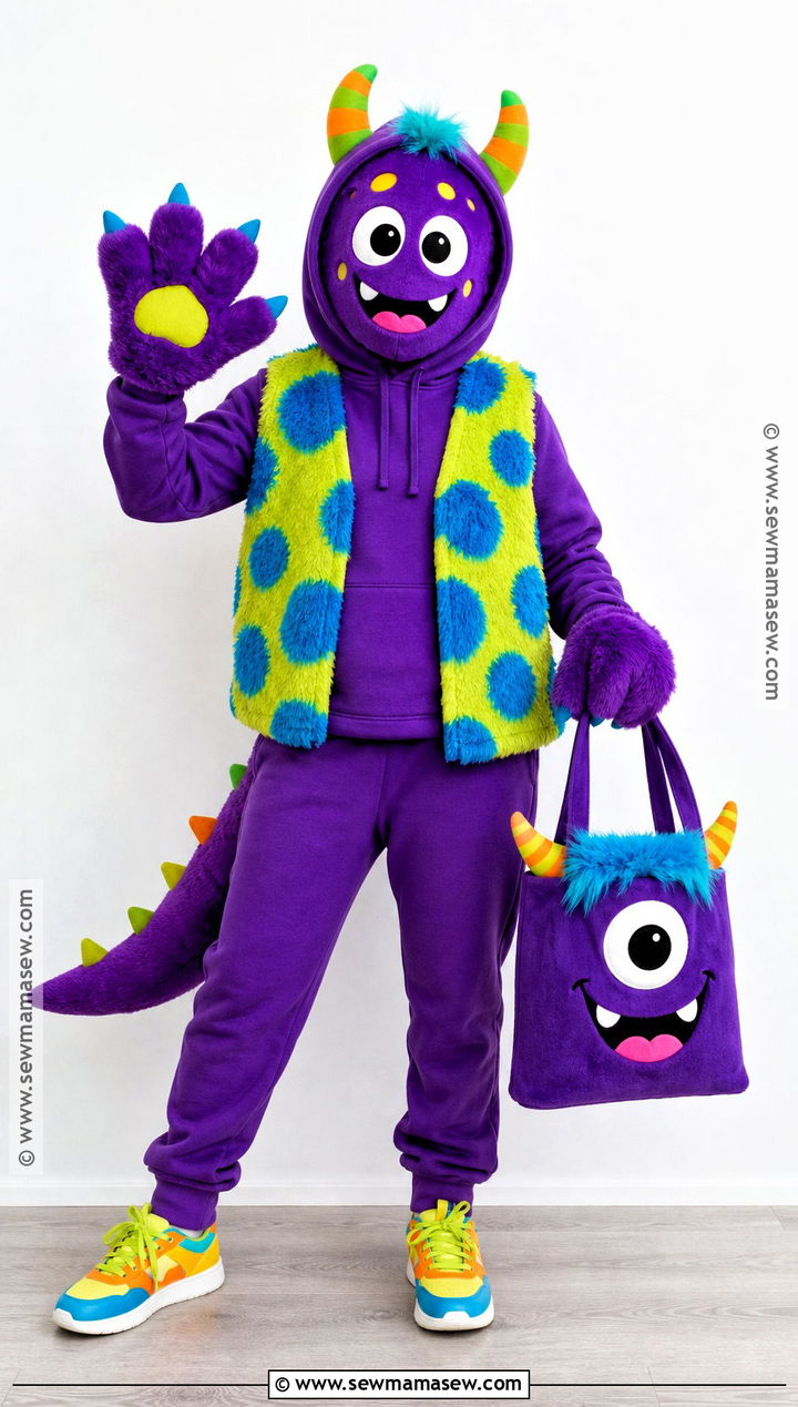 Friendly Monster Halloween Mask Costume - 40 halloween mask ideas