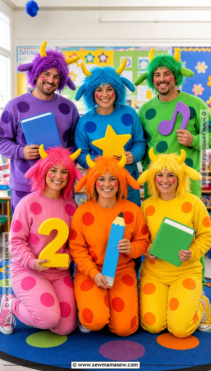 Friendly Monster Teacher Team Costume - 30 Teacher Team Halloween Costumes
