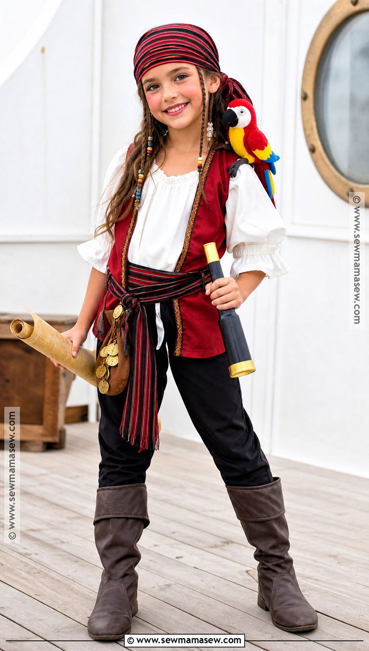 Friendly Pirate Costume For Girls - 45 girl halloween costumes
