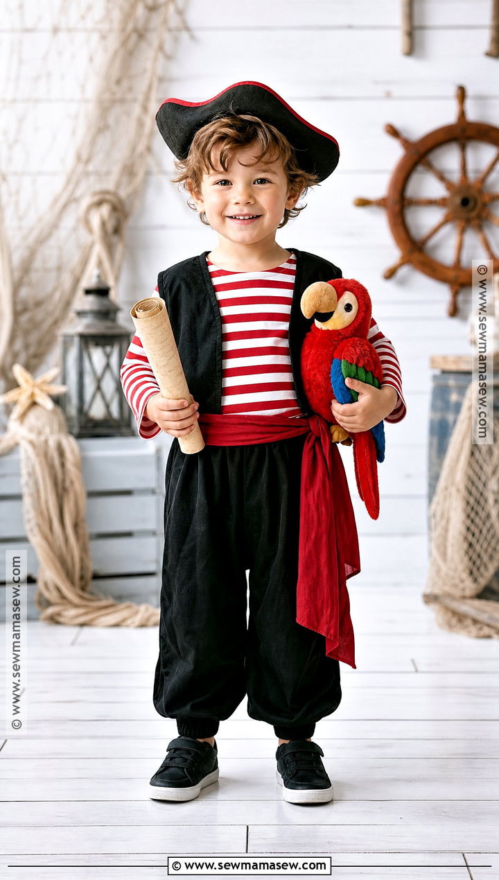 Friendly Pirate Toddler Costume - 30 halloween toddler costumes