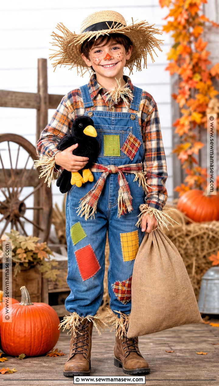 Friendly Scarecrow Costume - 40 halloween costumes for boys