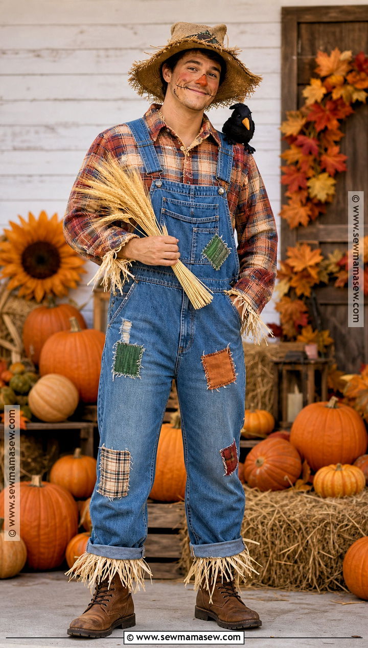 Friendly Scarecrow Costume - 30 easy guy halloween costumes