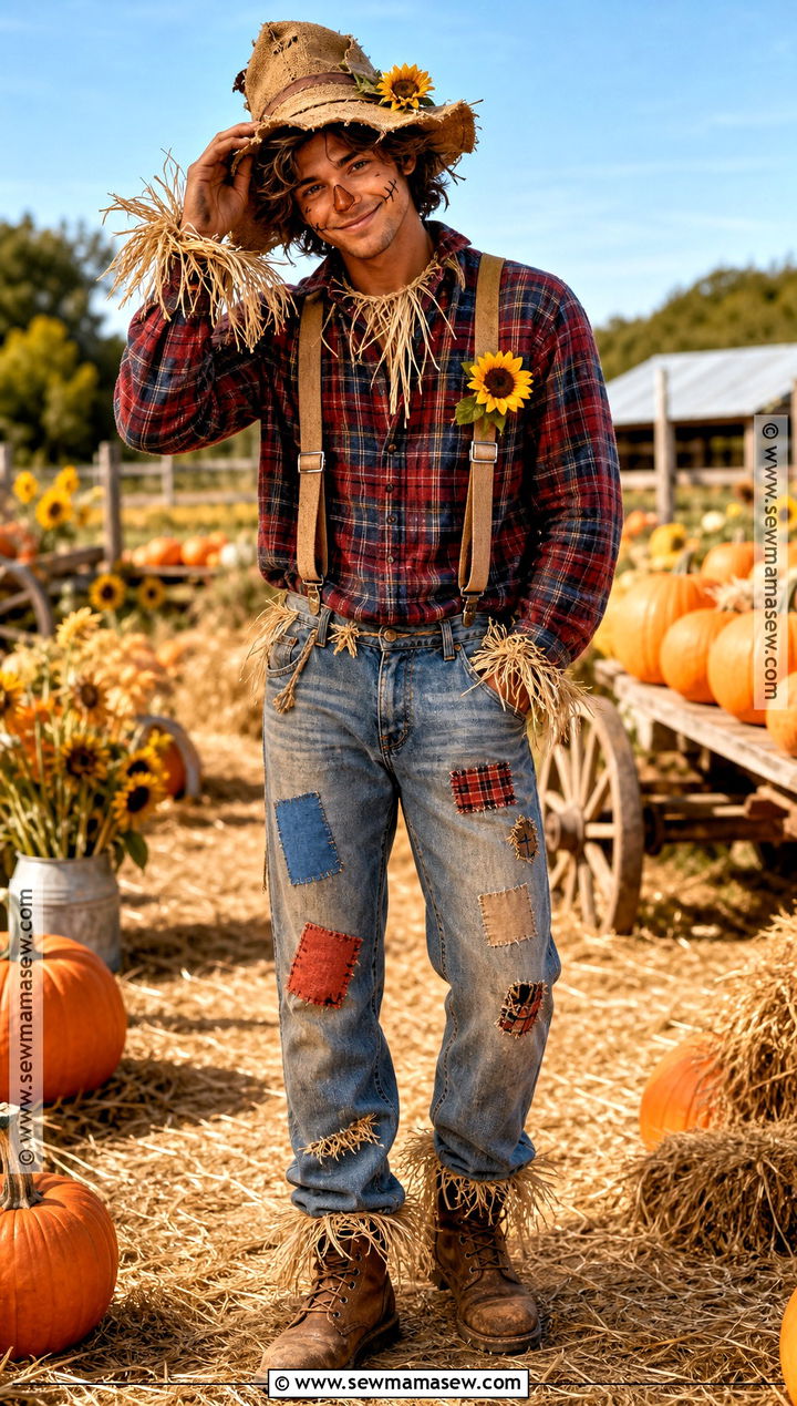 Friendly Scarecrow Halloween Outfit - 35 halloween outfit ideas for men