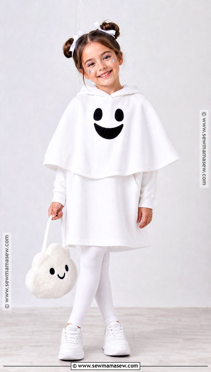 Friendly Sheet Ghost Costume For Girls - 45 girl halloween costumes