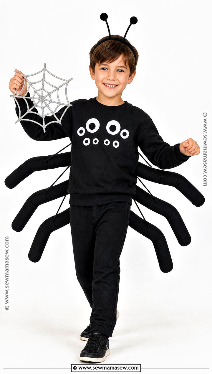 Friendly Spider Costume - 30 easy halloween costumes for kids