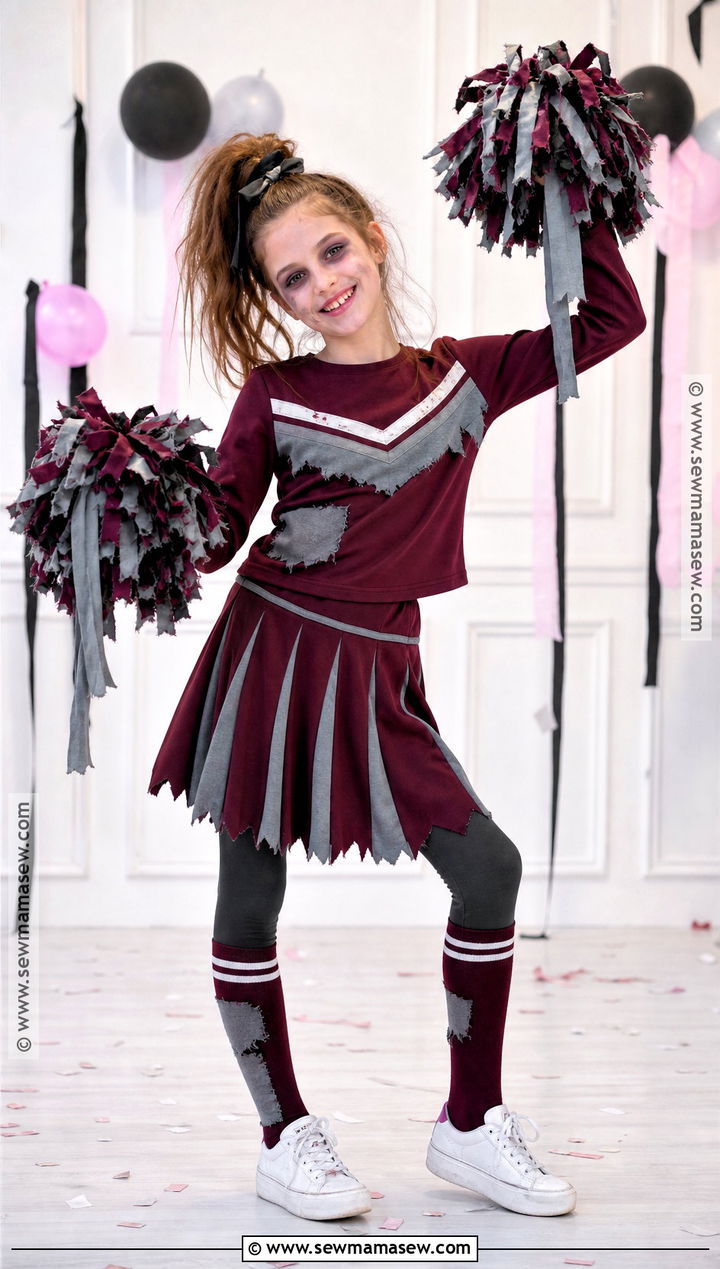 Friendly Zombie Cheerleader Costume - 40 halloween costume ideas for girls