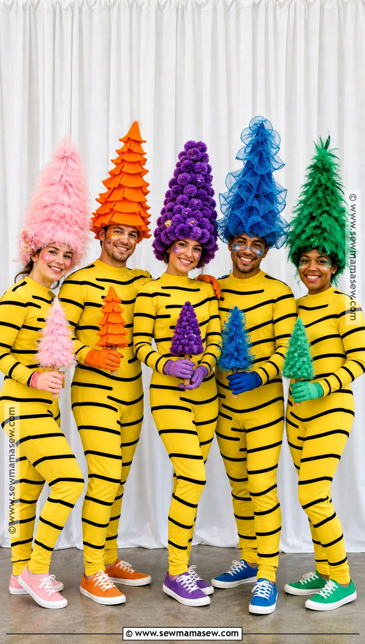 Friends Lorax Tree Costume Group - 30 Lorax Tree Costume Ideas