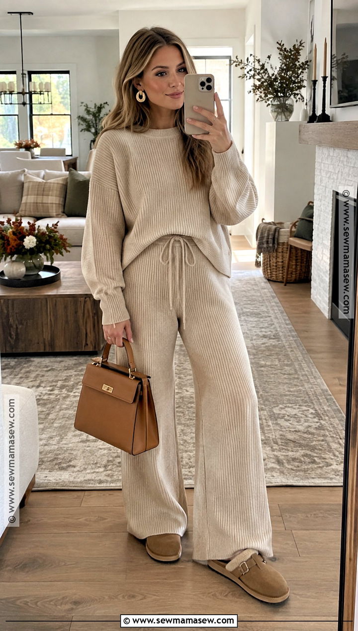 Friendsgiving Matching Knit Set Outfit - 15 Friendsgiving Fashion Ideas