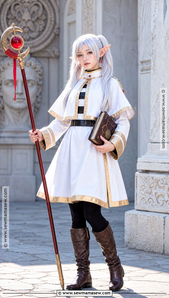 Frieren Cosplay With White Cape - 30 unique cosplay ideas