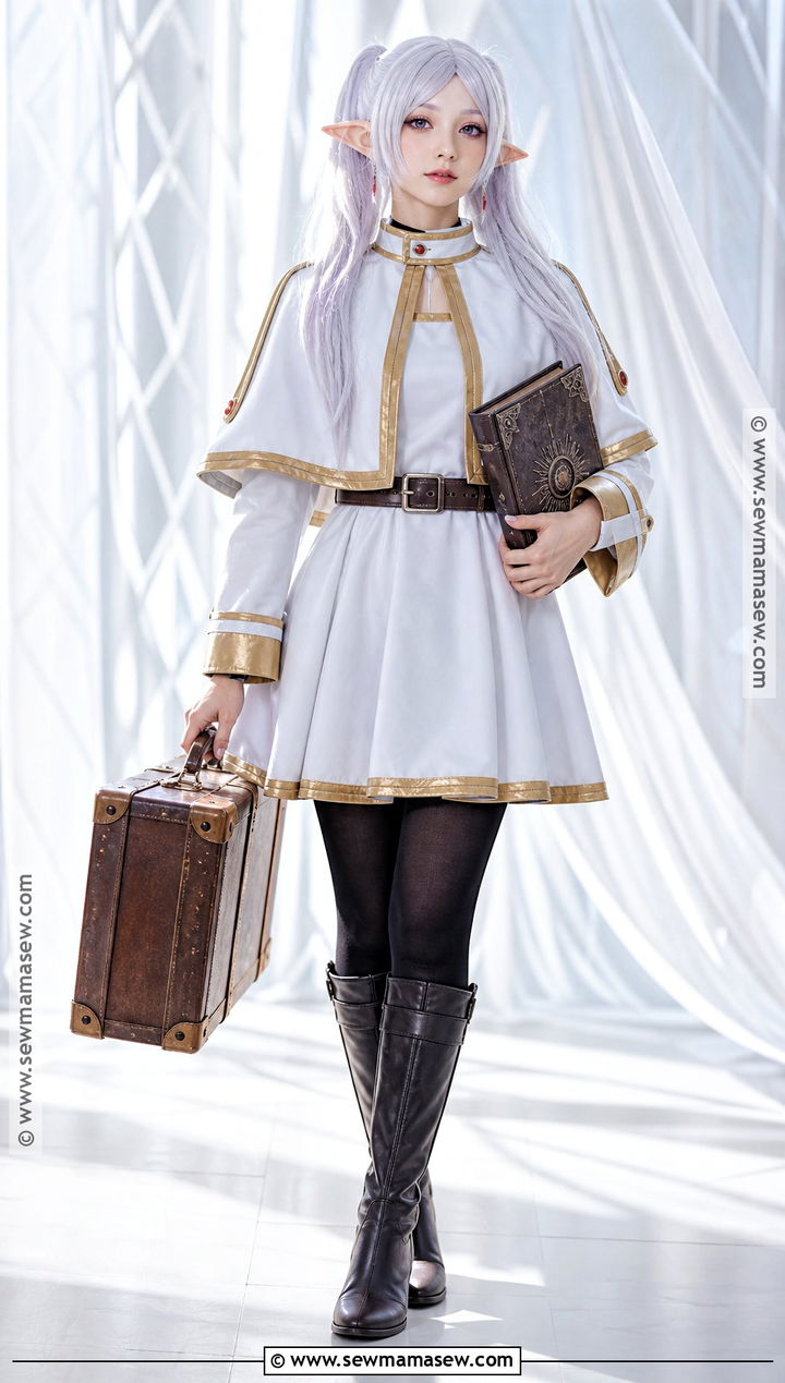 Frieren Cosplay With White Cape - 40 anime cosplay outfits