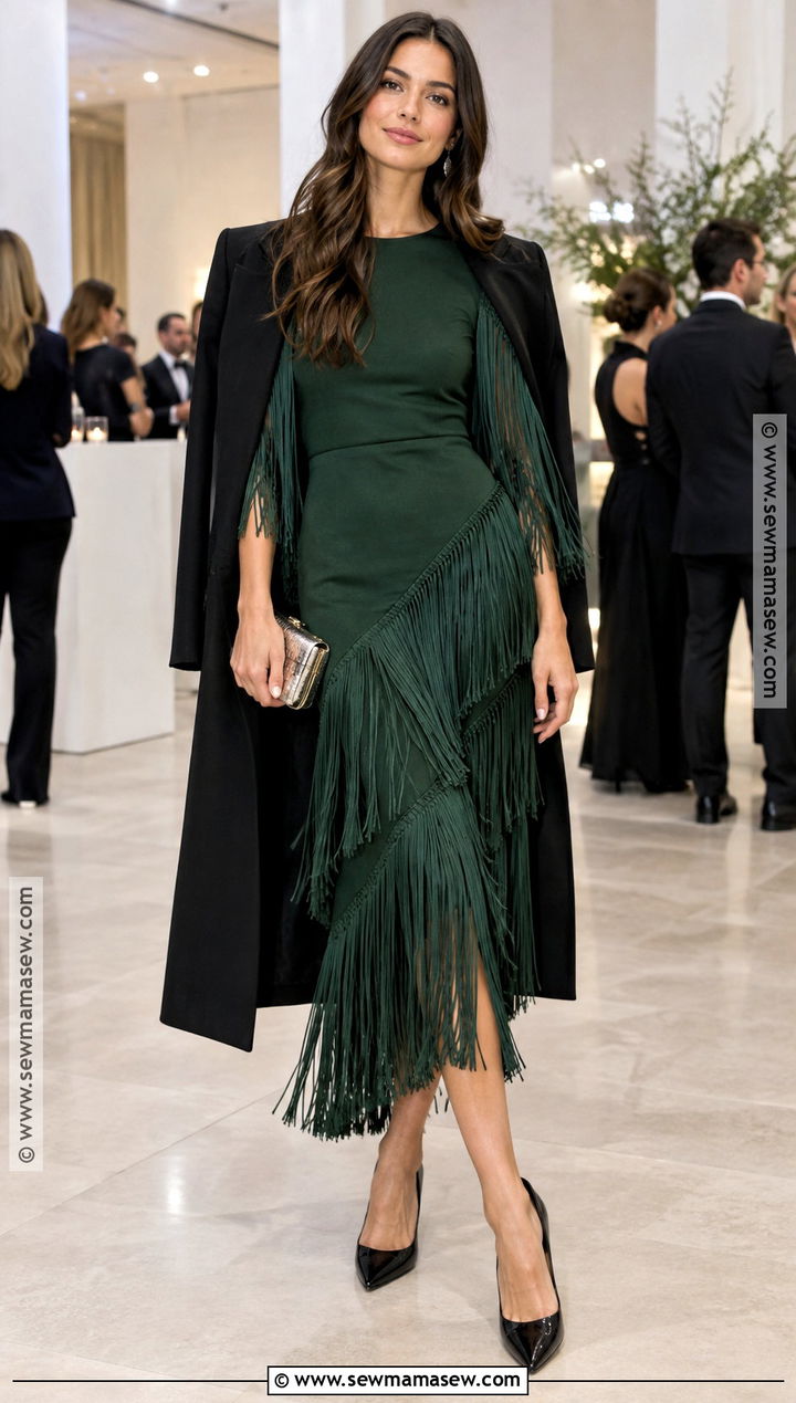 Fringe Embellished Dress - 15 fall 2026 dress trends