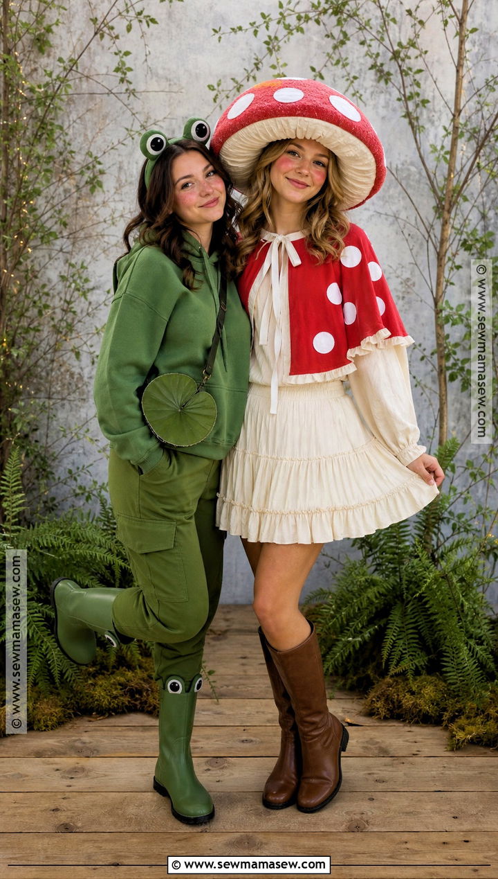 Frog And Mushroom Friend Costume - 30 friend costume ideas two