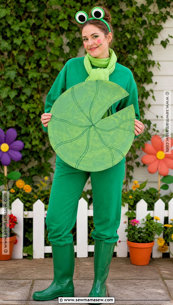 Frog Costume With Green Outfit - 35 Halloween Costumes Easy Last Minute