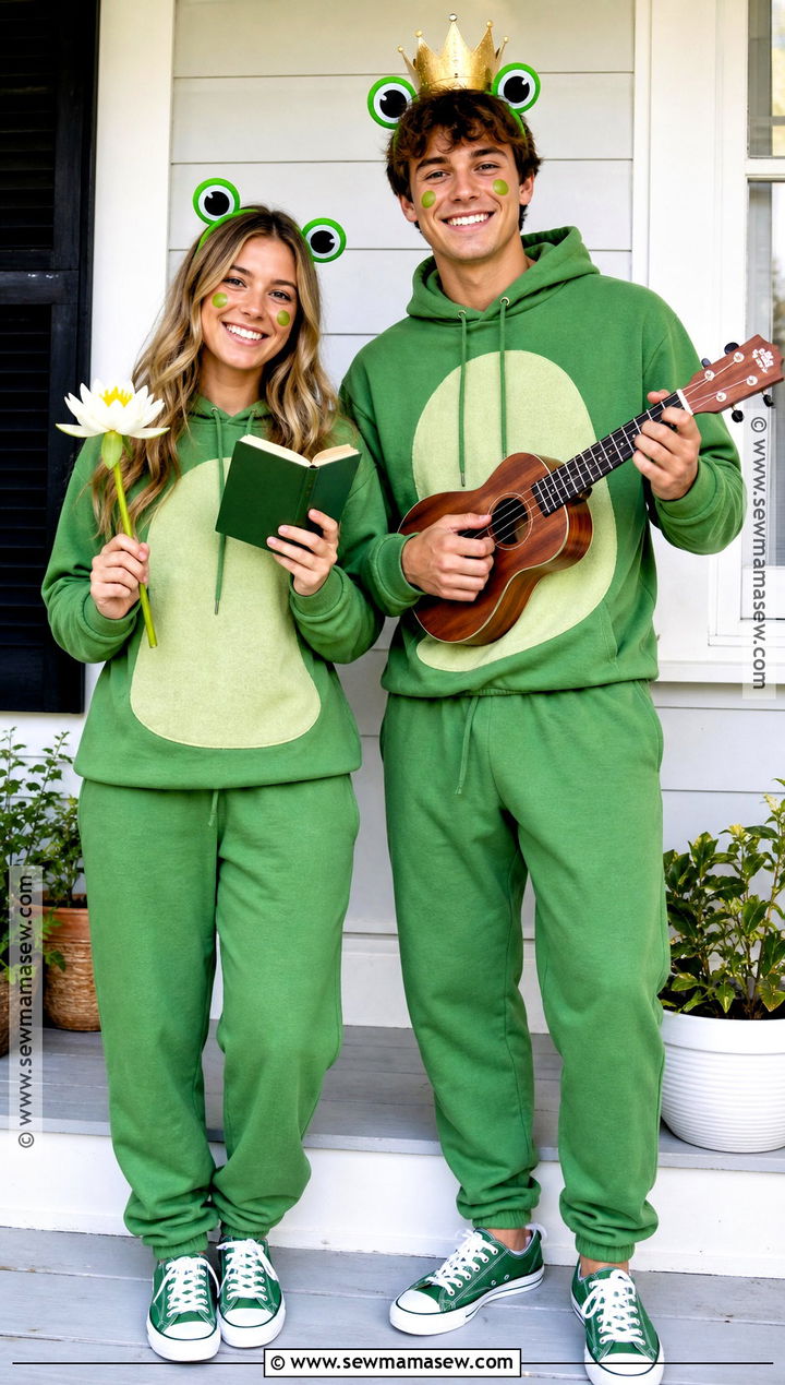 Frog Tiana And Frog Naveen Couple Costume - 35 princess and the frog costume ideas