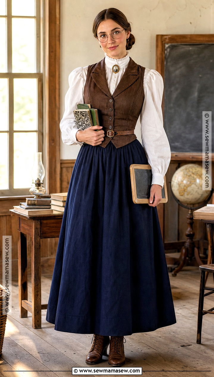 Frontier Schoolteacher Western Costume - 30 western costume ideas for women
