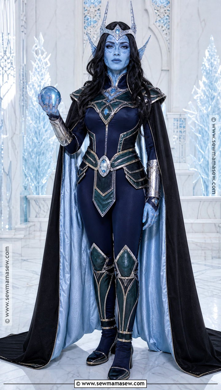 Frost Giant Lady Loki Cosplay With Blue Makeup - 30 lady loki cosplay ideas