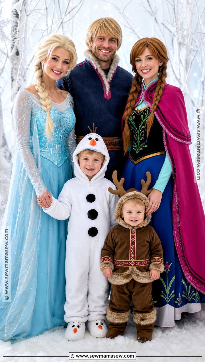 Frozen Family Costume - 35 family halloween costume ideas
