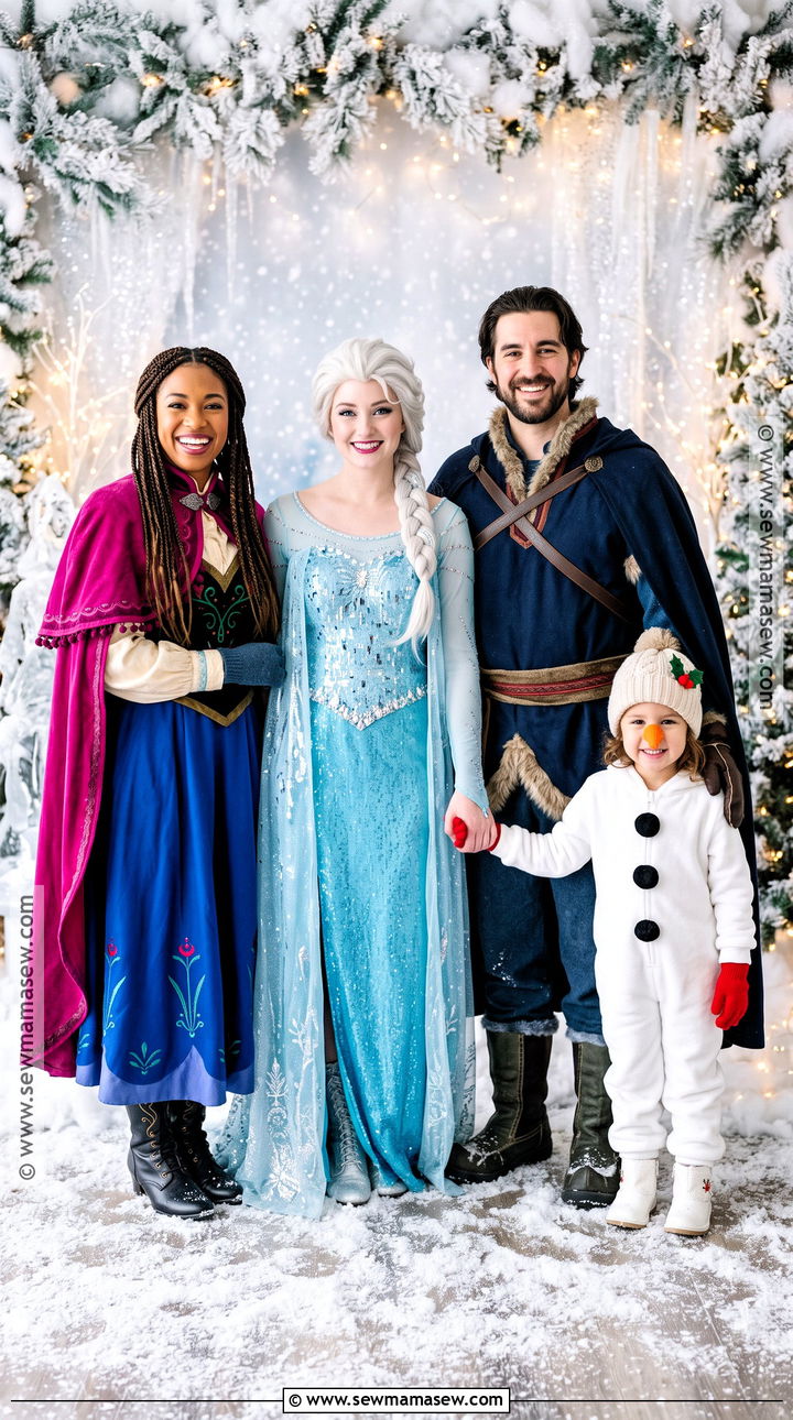 Frozen Family Costume - 35 family of four halloween costumes