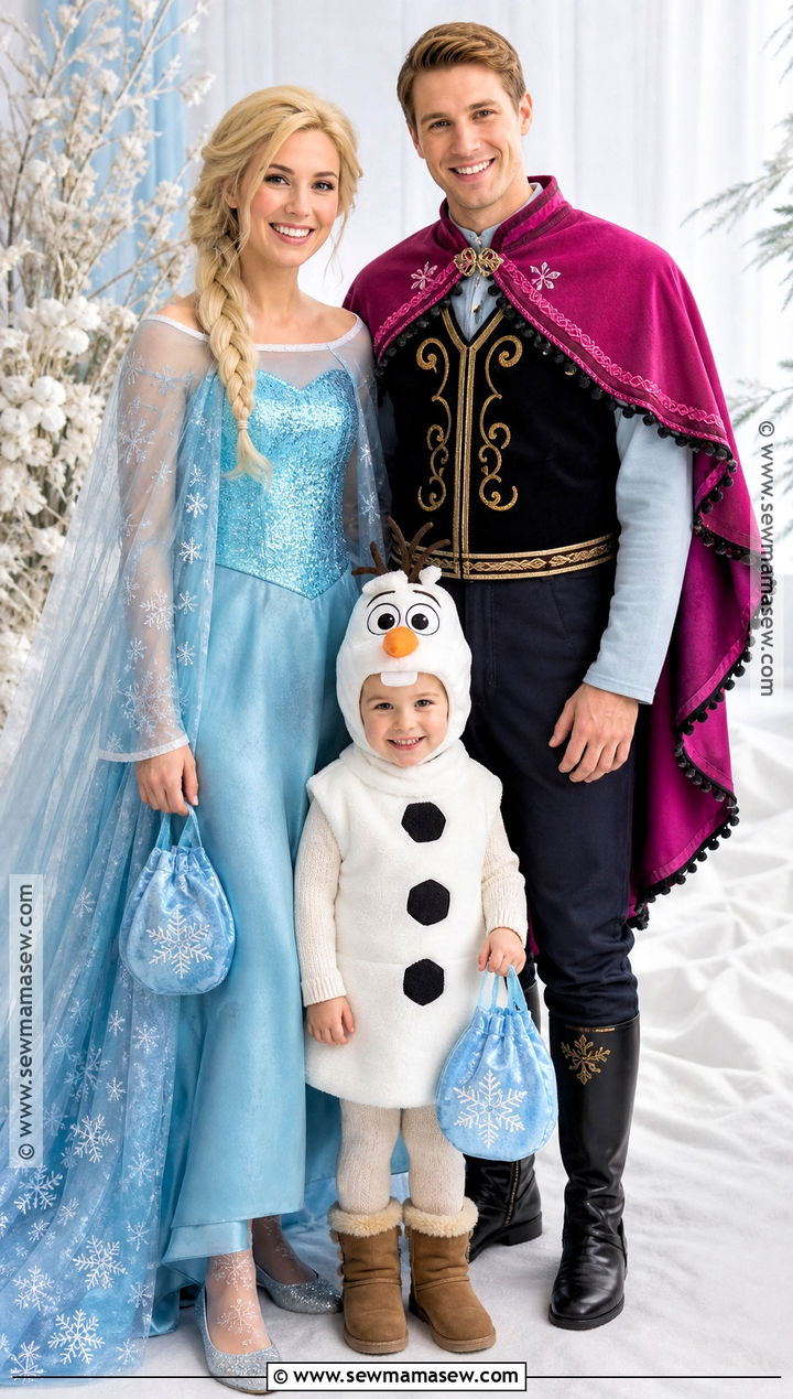 Frozen Family Costume - 45 family of 3 halloween costumes