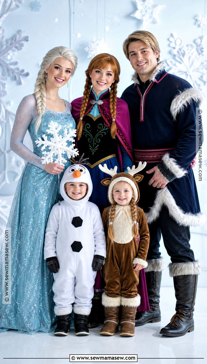 Frozen Family Costume - 50 family halloween costumes