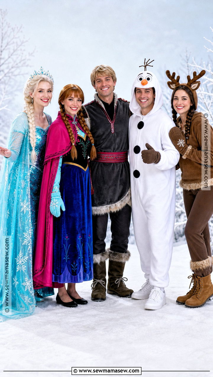 Frozen Royal Group Costume - 30 disney princess group costumes